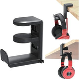 360-Degree Rotating Headphone Rack and Storage Hook